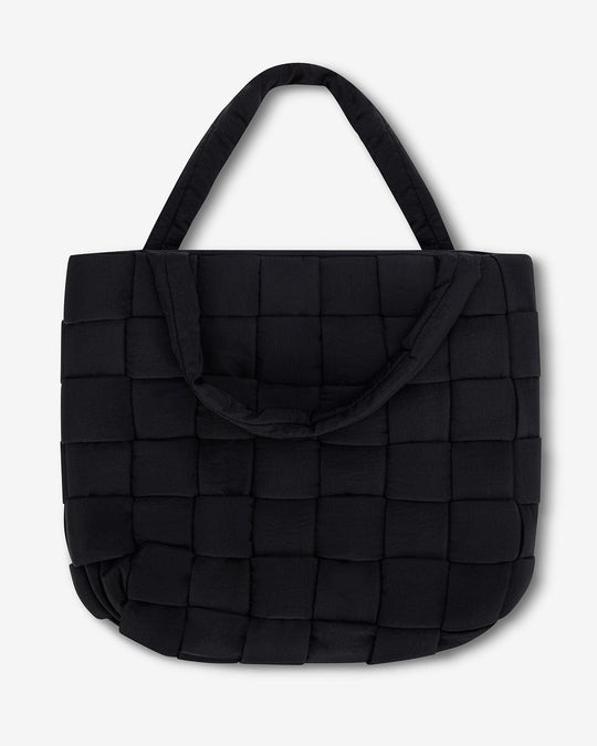 Puffer Tote Bag | Black