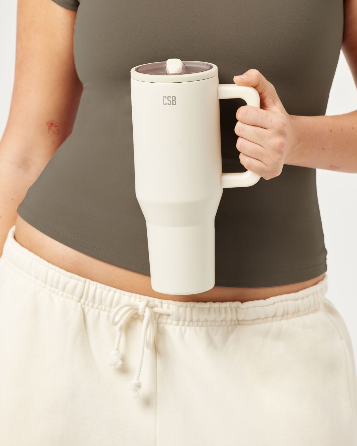 Flip Lid Tumbler | Milk