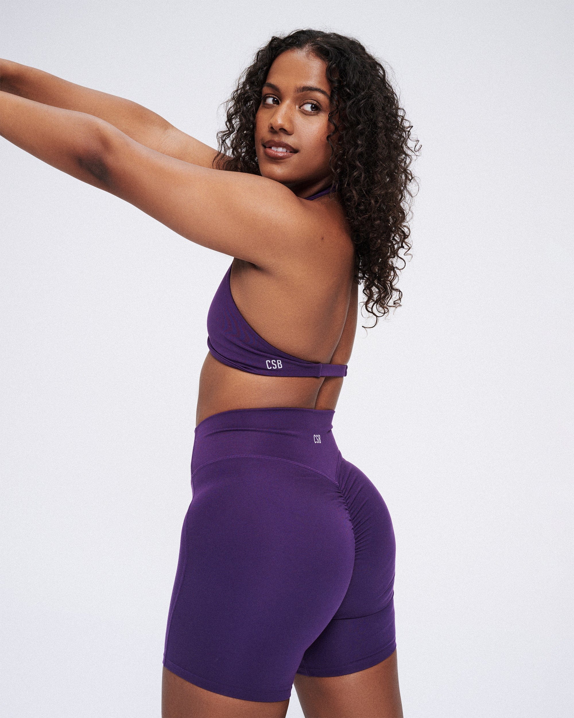 Serenity Sculpt Scrunch Shorts 6" | Nightshade